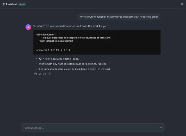 AI chat