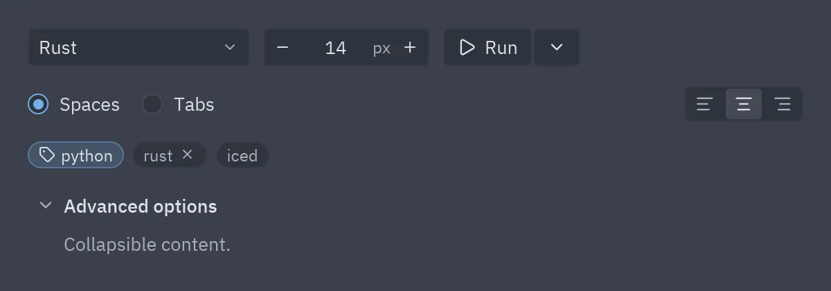 More controls