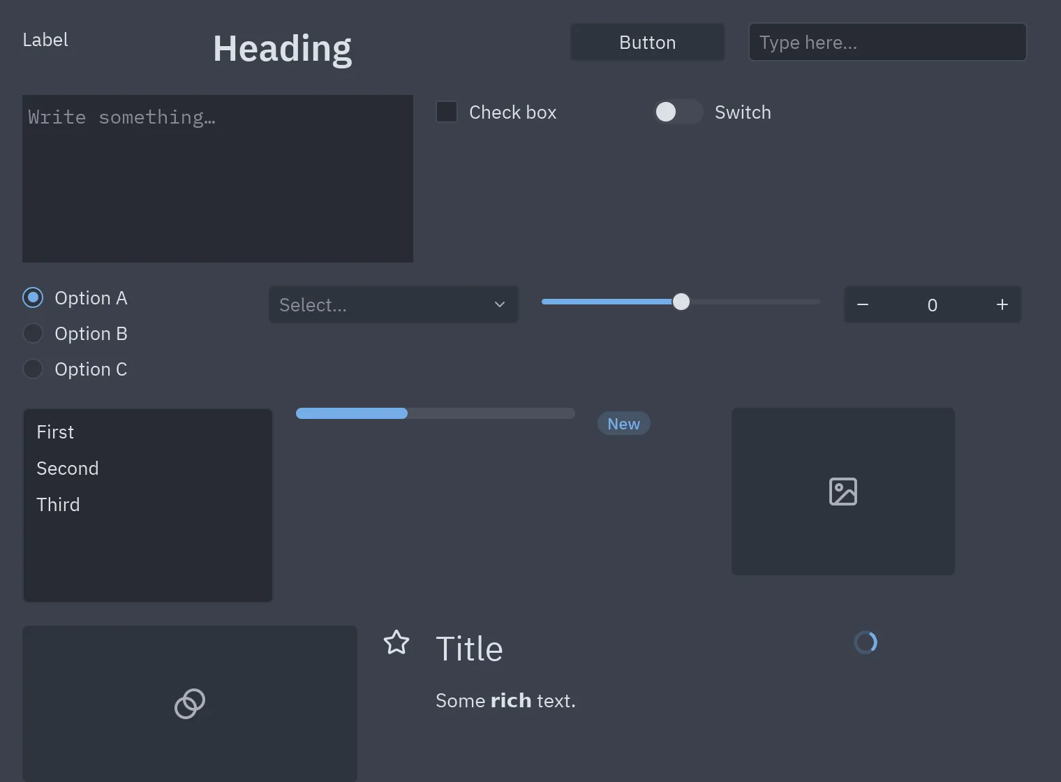 Every built-in component