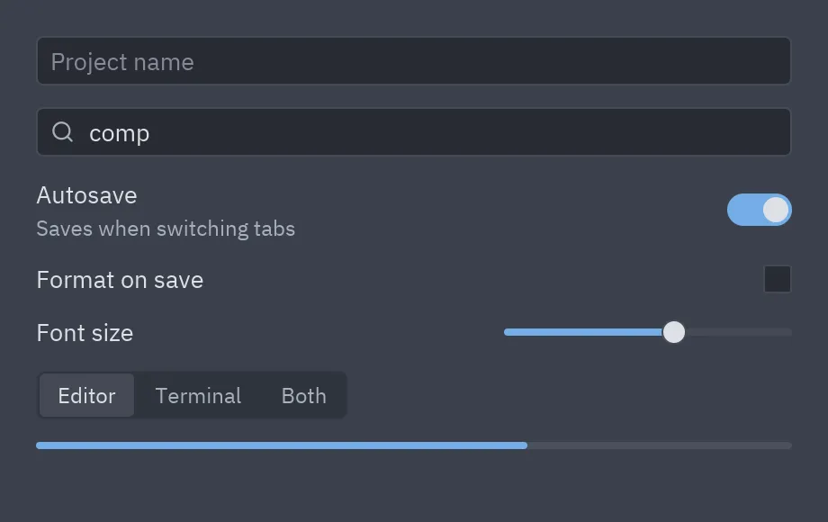 Form controls