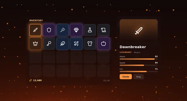 RPG inventory