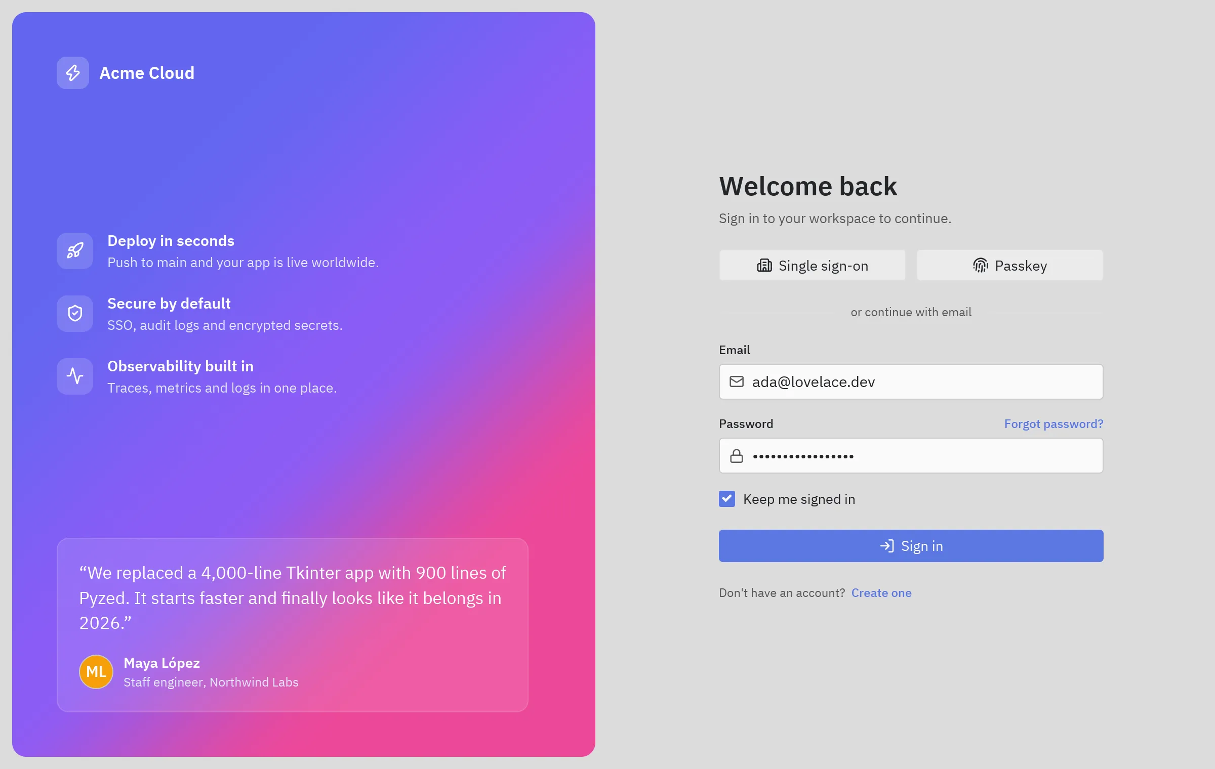 Login