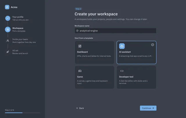 Onboarding wizard