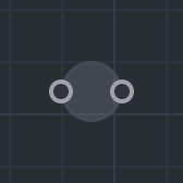 The Reroute node as it looks in the Shader view, with its preview