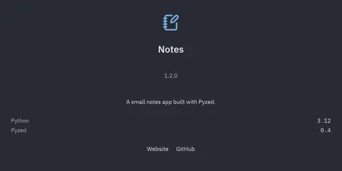 About: Python GUI component
