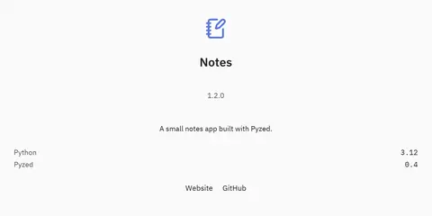 About: Python GUI component