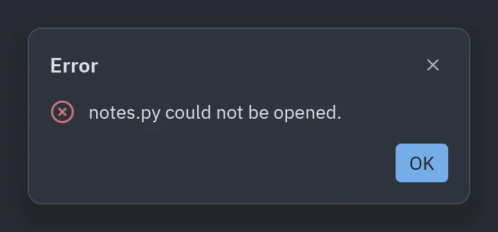 Alert: kind="error"