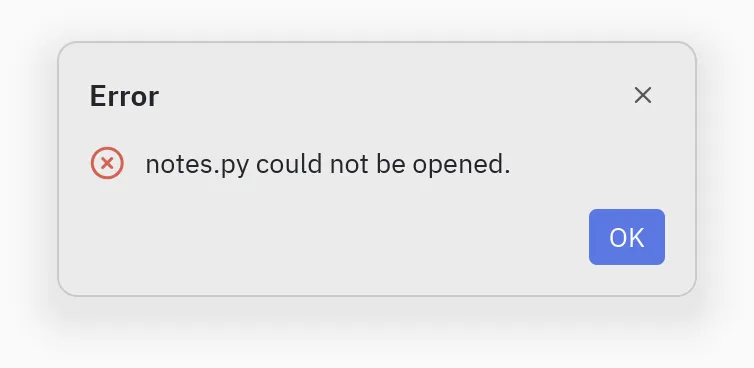 Alert: kind="error"