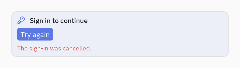 Sign-in prompt: error=