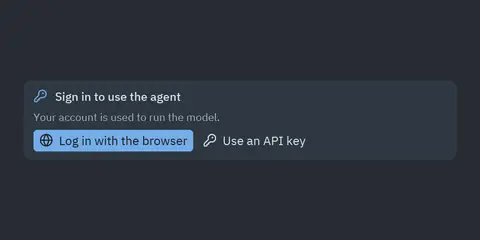 Sign-in prompt: Python GUI component