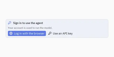 Sign-in prompt: Python GUI component