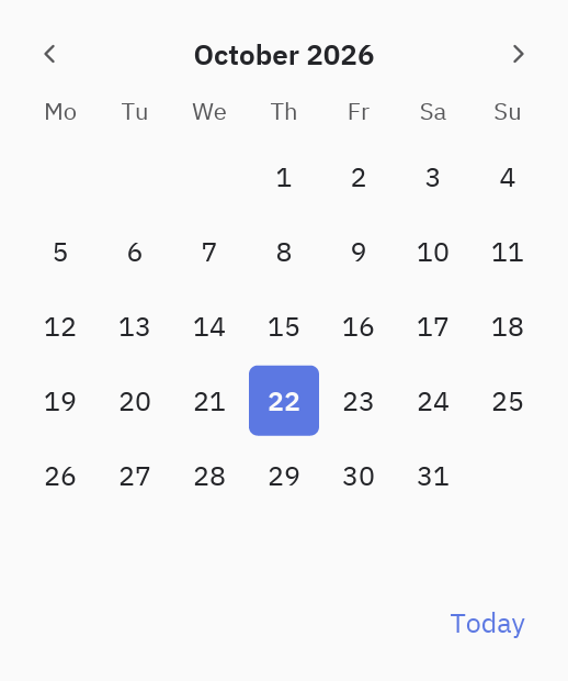 Calendar: show_outside=False