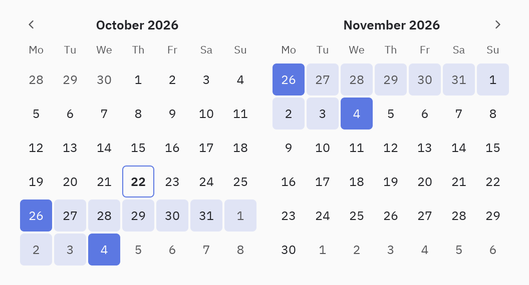 Calendar: months=2