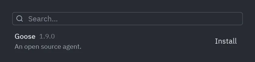 Catalog: Not installed
