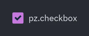 Checkbox: pz.checkbox