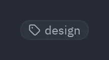 Chip: icon="tag"