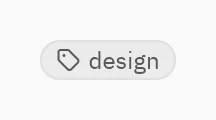 Chip: icon="tag"