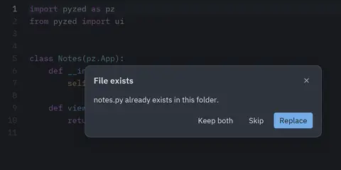 Choice: Python GUI component