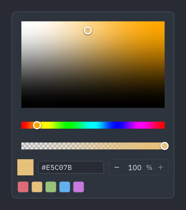 Color picker: swatches=[...]