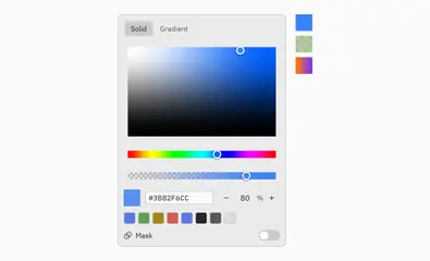 Color picker: Python GUI component