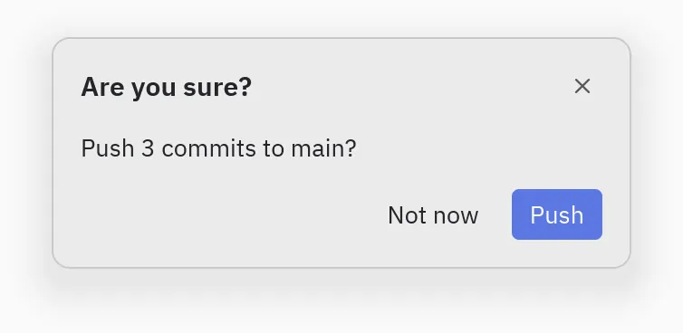 Confirm: confirm_label=, cancel_label=