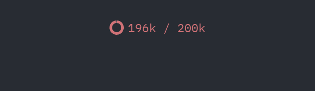 Context meter: From 95%