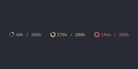 Context meter: Python GUI component