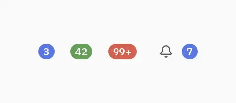 Count badge: Python GUI component