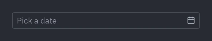 Selector de fecha: placeholder