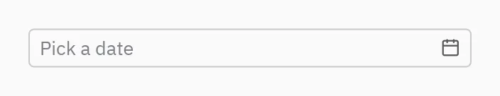 Selector de fecha: placeholder