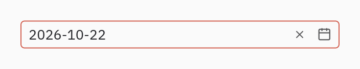 Selector de fecha: invalid=True