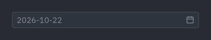 Selector de fecha: disabled=True