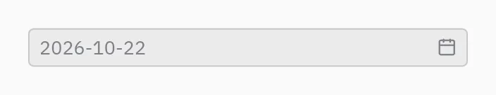 Selector de fecha: disabled=True