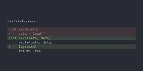 Diff view: Python GUI component