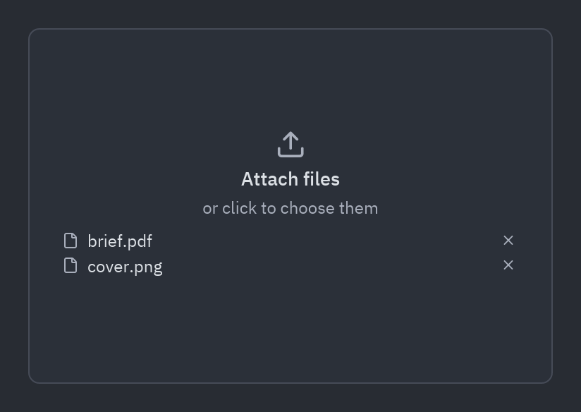 Drop zone: show_files=True