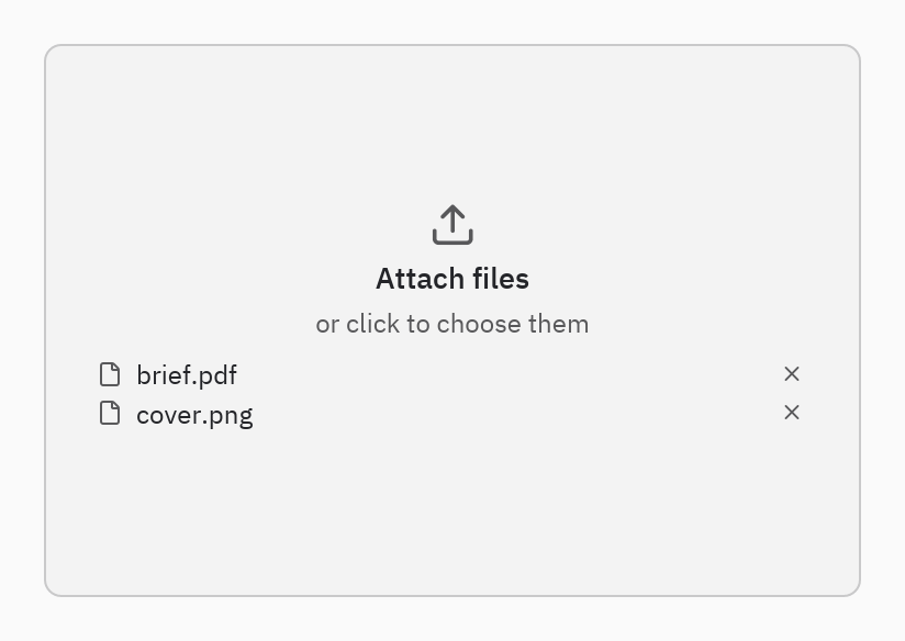 Drop zone: show_files=True