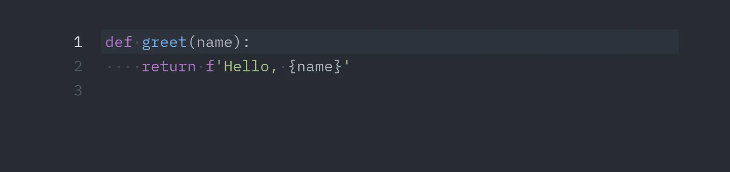 Editor: Cursor and whitespace