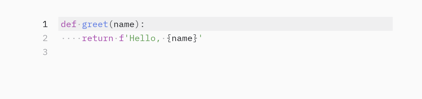 Editor: Cursor and whitespace