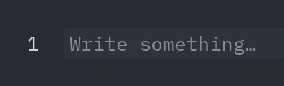 Editor: placeholder=