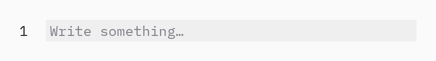 Editor: placeholder=