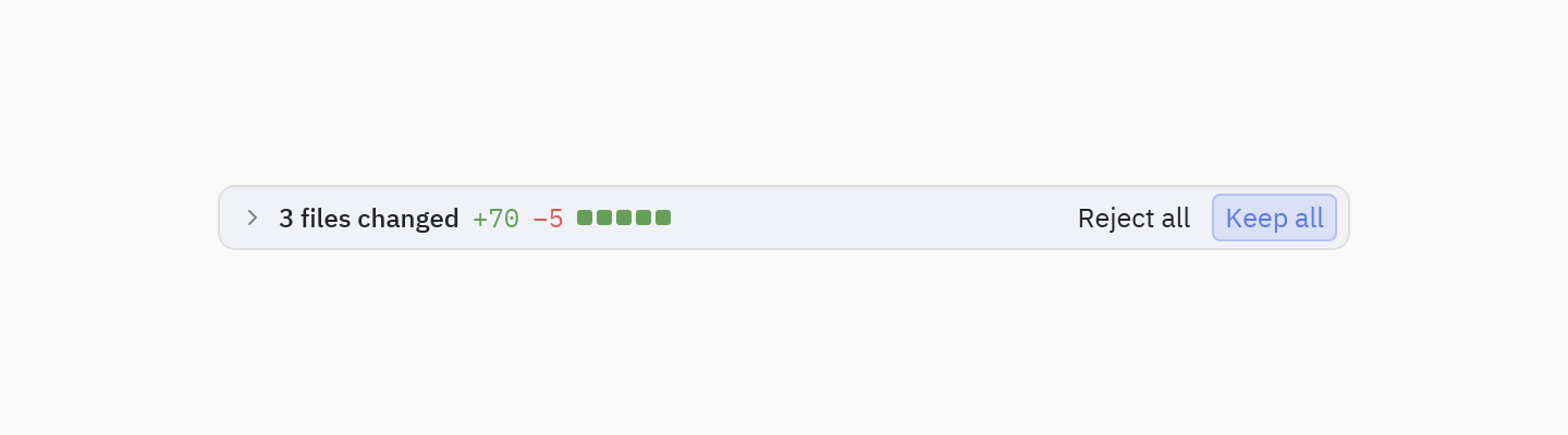 Edits bar