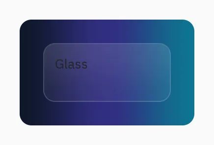 Effects: glass=True
