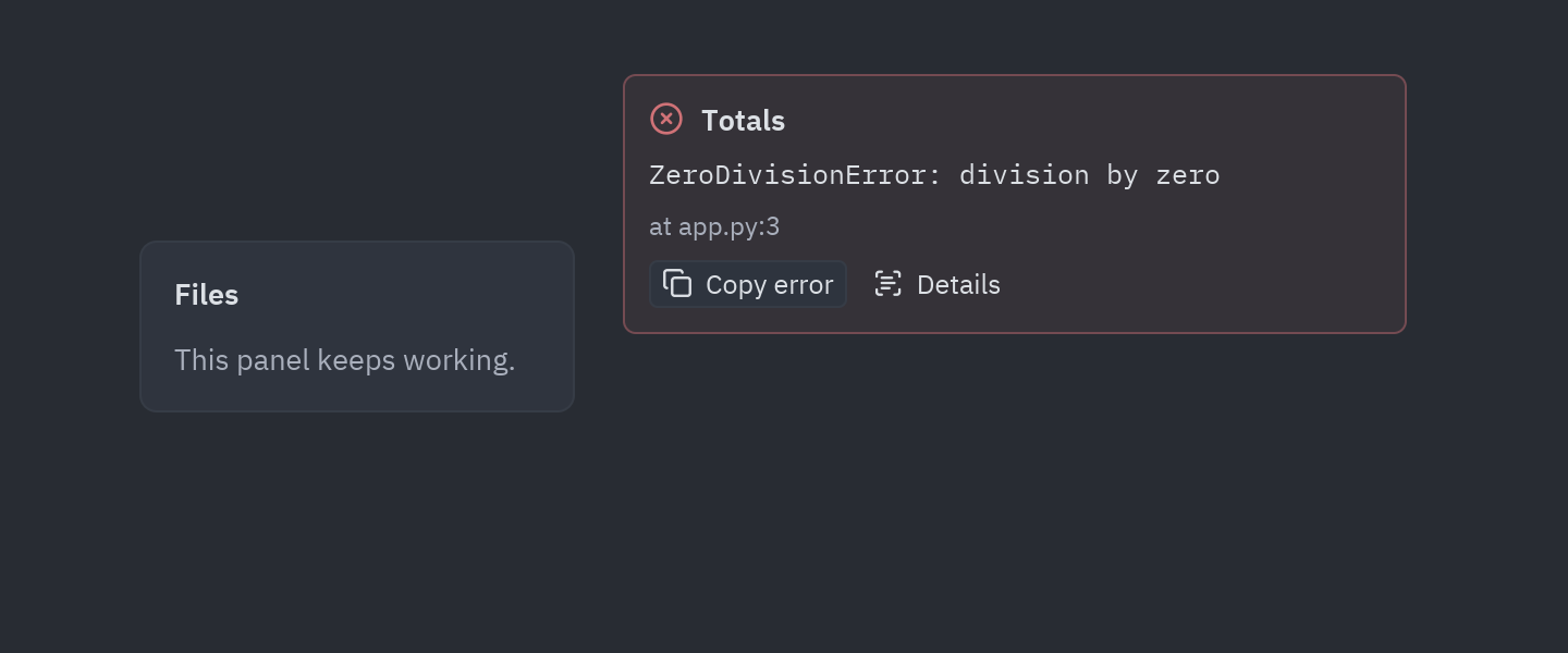 Error boundary