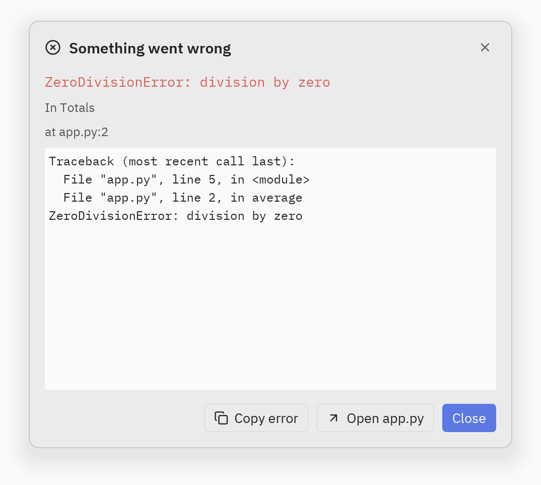 Error dialog: on_go_to=, go_to_label=
