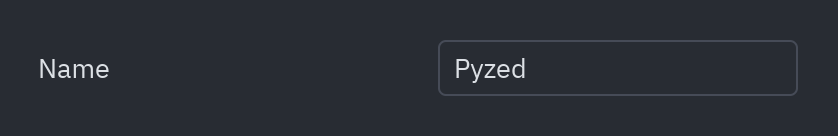 Field: Input