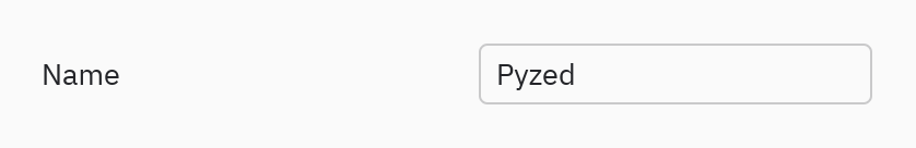 Field: Input
