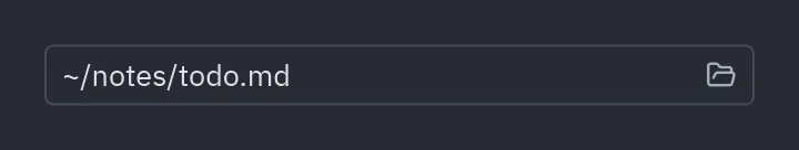 File picker: mode="open"