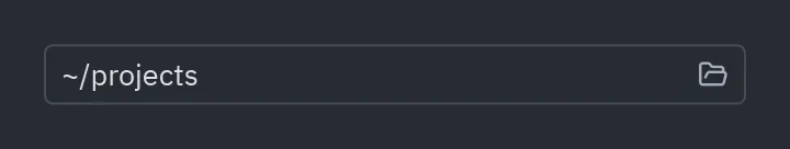 File picker: mode="folder"