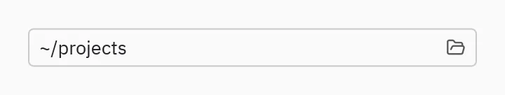 File picker: mode="folder"