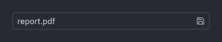 File picker: mode="save"